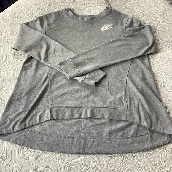 Nike Grey Hi Low Sweatshirt Sz S EUC - Picture 3 of 10